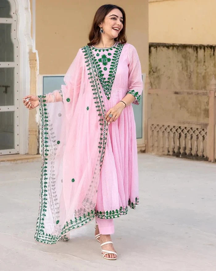 Charming Pink Anarkali