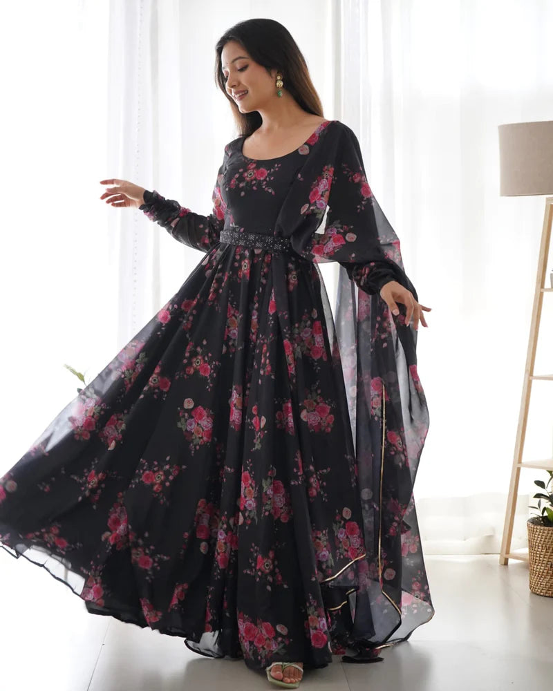 Most Loved Black Anarkali Suit