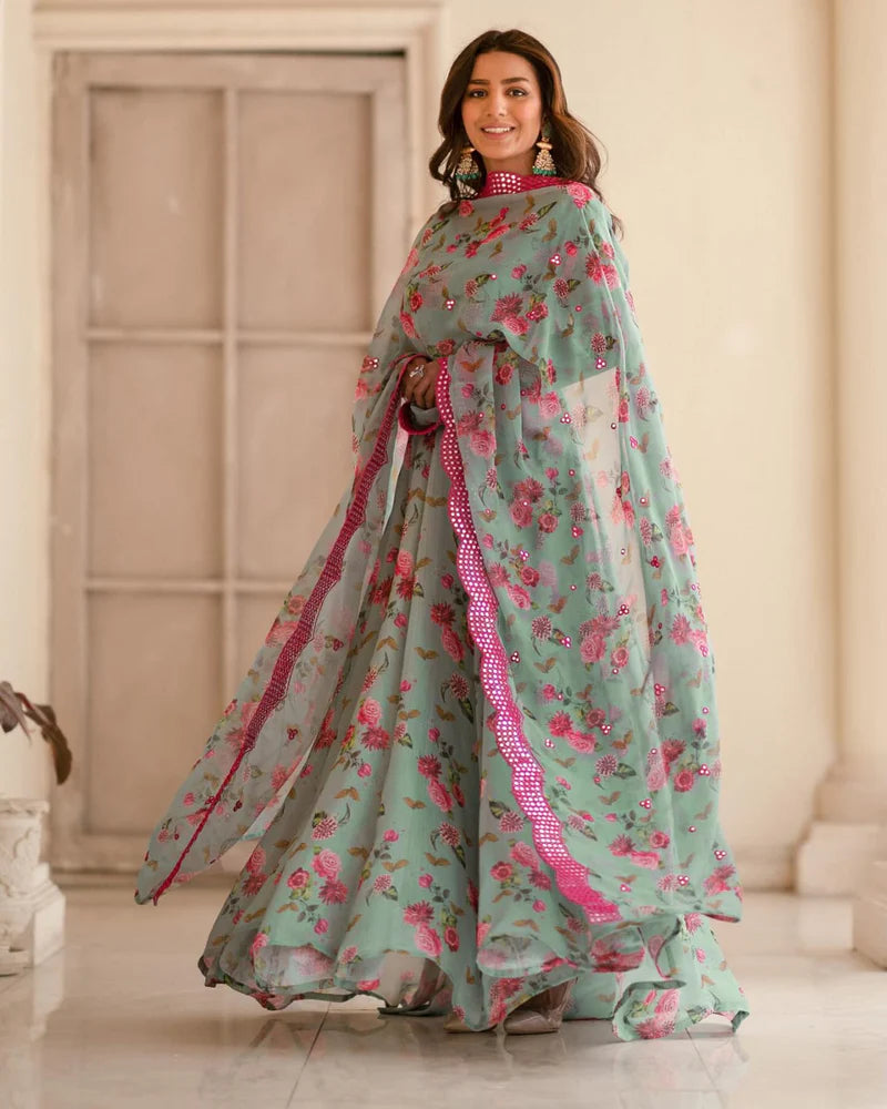 Elegance Anarkali Suit Set