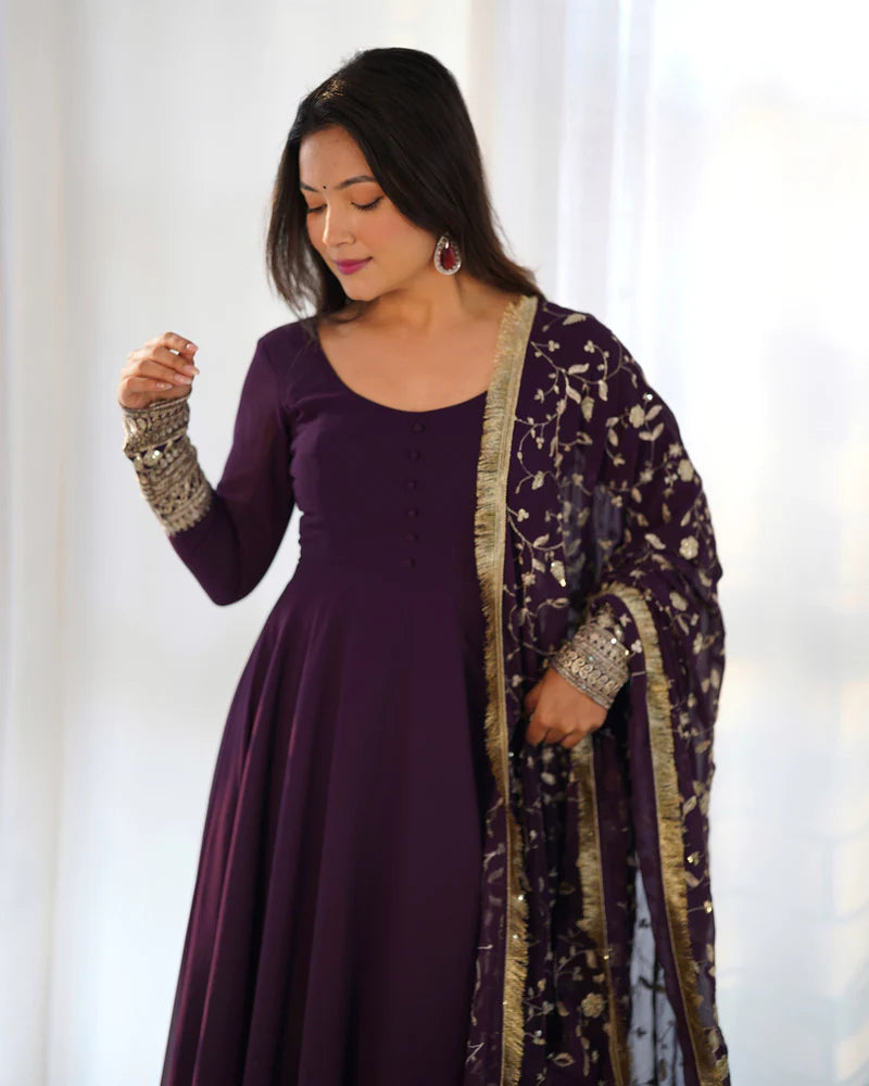 Traditional Malini Anarkali Dupatta Set