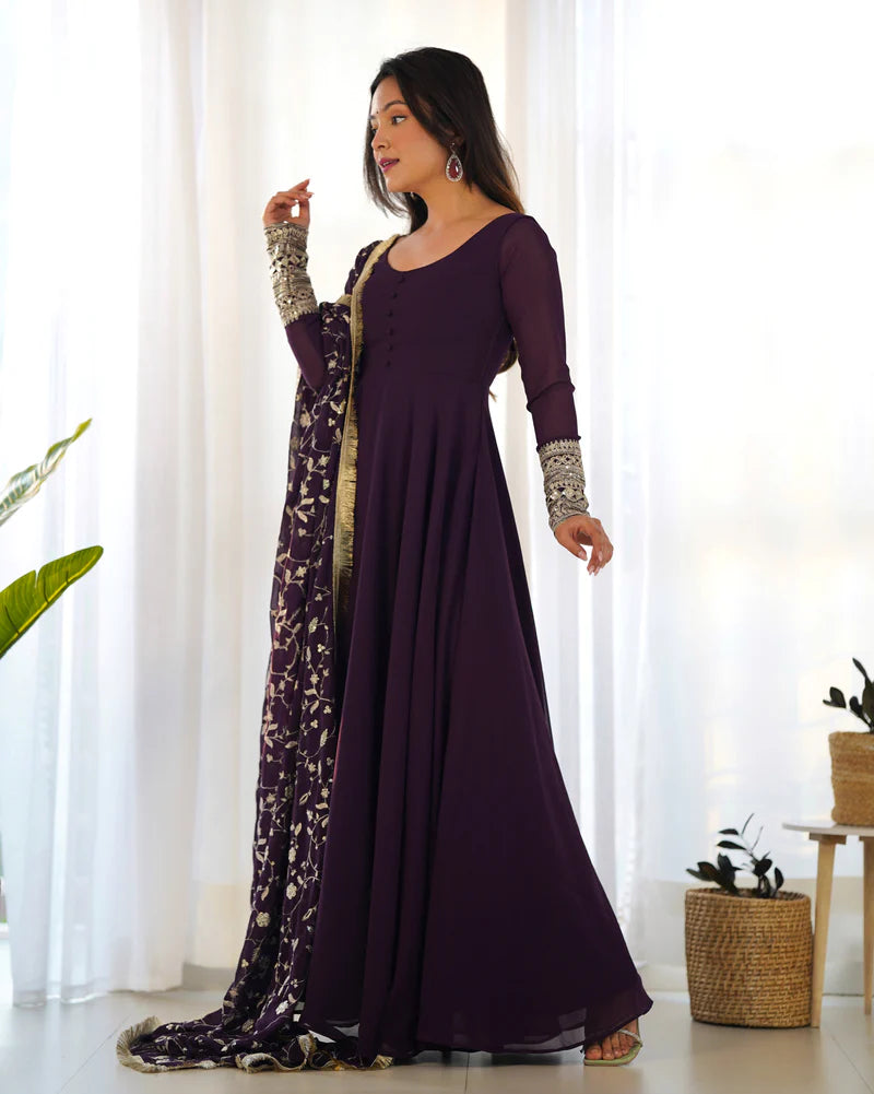 Traditional Malini Anarkali Dupatta Set