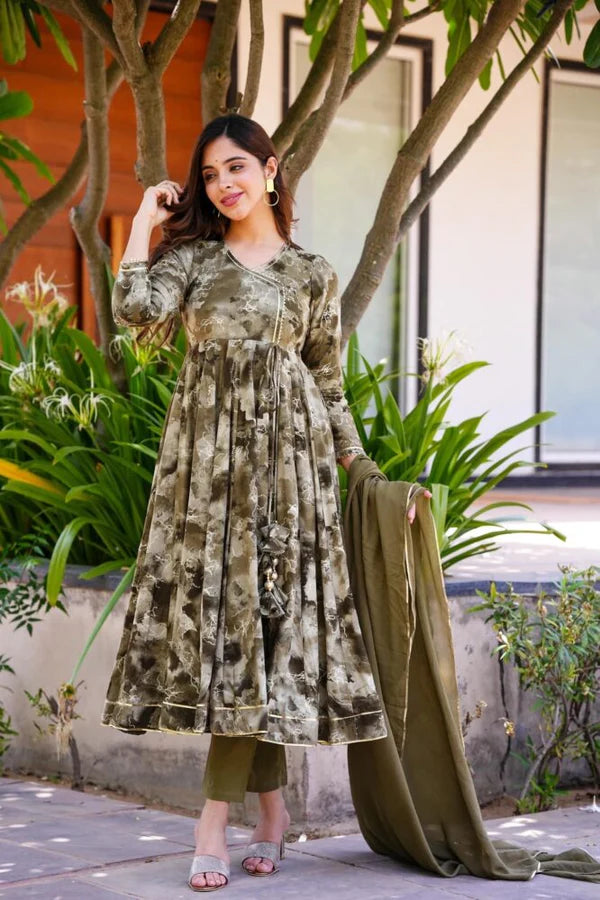 Enchanting Green Anarkali