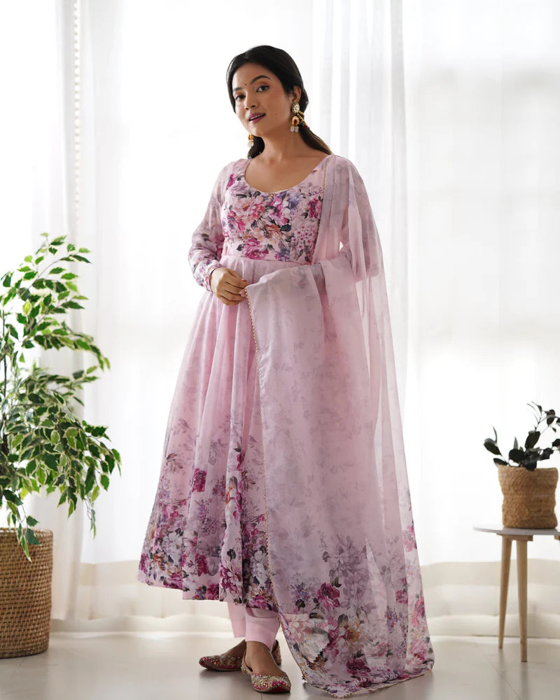 Majestic Anarkali Gown Set