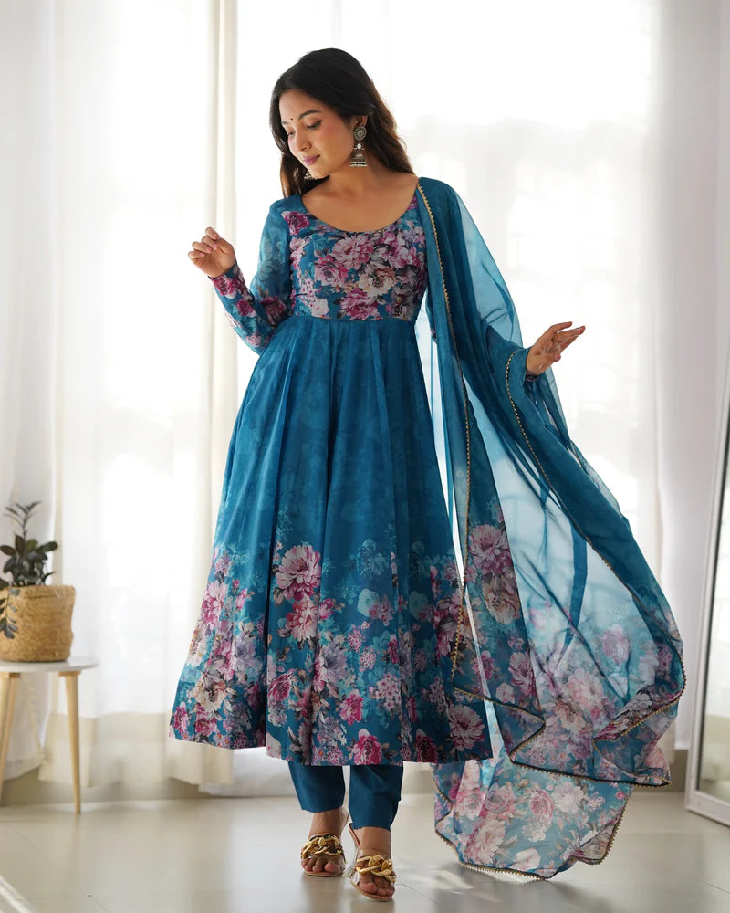 Majestic Anarkali Gown Set