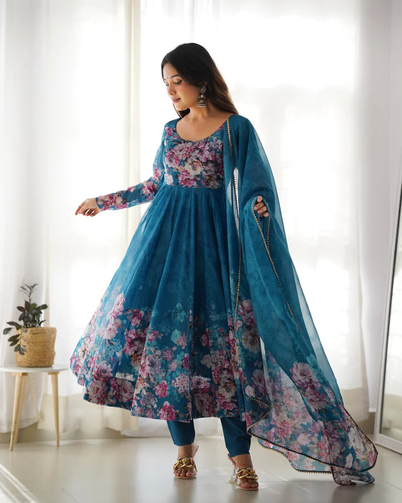 Majestic Anarkali Gown Set