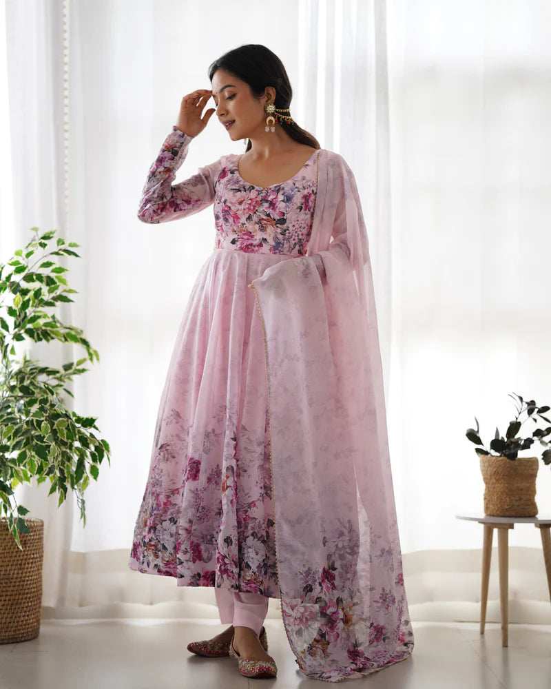 Majestic Anarkali Gown Set