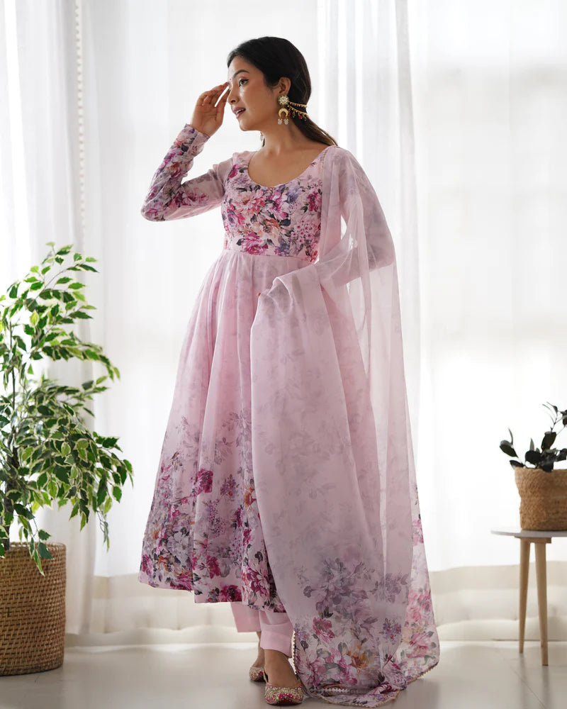 Majestic Anarkali Gown Set