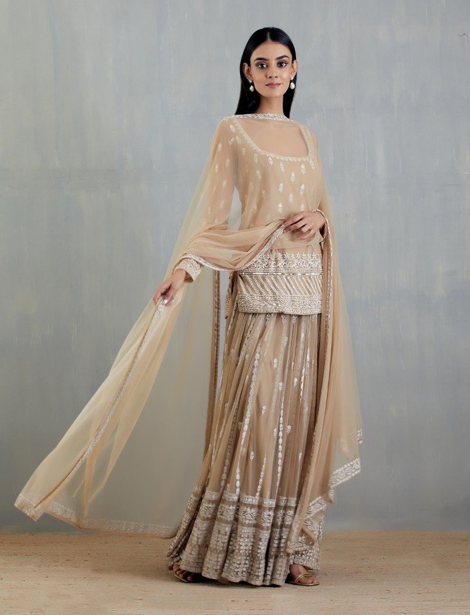 *Launching New Designer Party Wear Look Top , Sharara Plazzo and Dupatta*